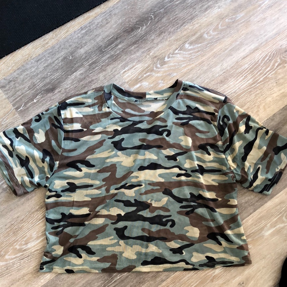 Sheer Camo Top